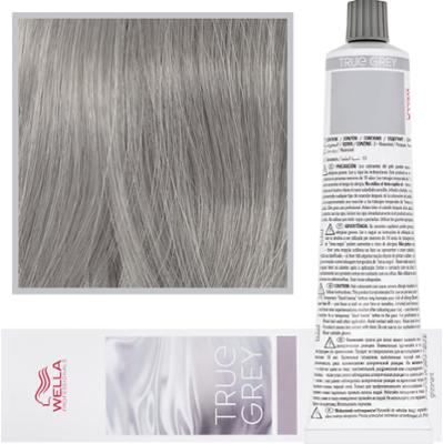 Wella True Grey - farba utleniająca do naturalnie siwych włosów, 60ml Shimmer Medium Graphite | Błyszczący Średni Toner Grafitowy