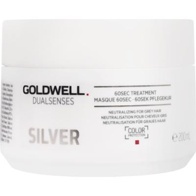 Goldwell Dualsenses Silver 60sec Treatment - maska do włosów siwych i blond, 200ml
