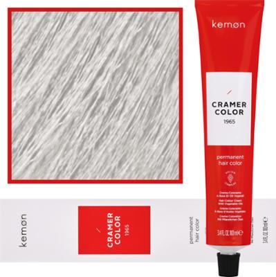 Kemon Cramer Color - kremowa farba do włosów z olejem kokosowym, 100ml 1011 | Intensywny Popielaty Ultra-Rozjaśniacz