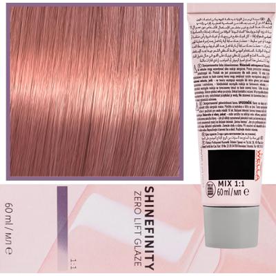 Wella Shinefinity Zero Lift Glaze - profesjonalna farba do włosów, 60ml 07/59 | Średni Perłowy Mahoniowy Blond