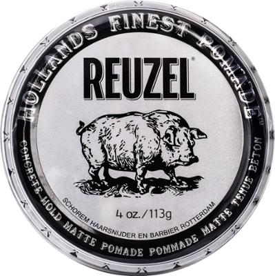 Reuzel Concrete Hold Matte Pomade - bardzo mocna matowa pomada do włosów, 113g