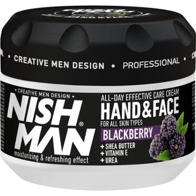 Nishman Hand & Face Cream Blackberry - krem do twarzy i rąk, jeżyna, 300ml