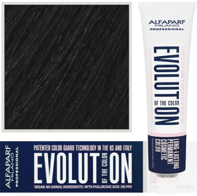 Alfaparf Evolution - wegańska farba do koloryzacji włosów, 60ml 2 | Najciemniejszy Naturalny Brąz