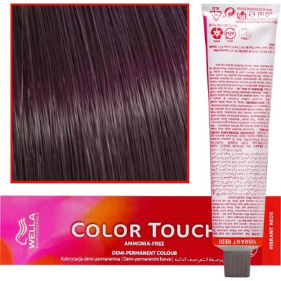 Wella Color Touch - profesjonalna farba do włosów bez amoniaku, 60 ml 4/6 Średni Brąz Fioletowy