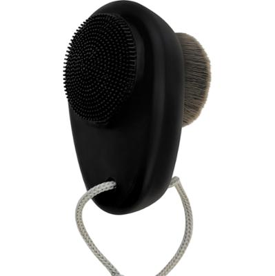 DeniCarte Szczotka do twarzy limfatyczna 2w1 czarna – delikatny masaż i oczyszczanie twarzy