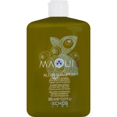 Echosline Maqui 3 All in Shampoo - delikatny szampon nawilżający do włosów zniszczonych, 385ml