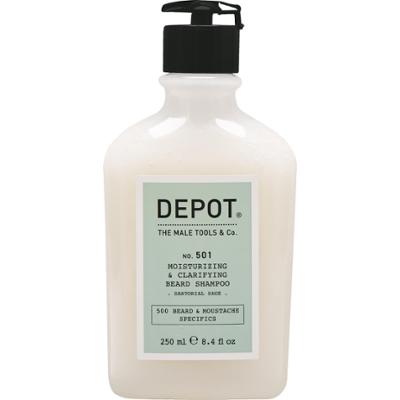 Depot NO. 501 Moisturizing & Clarifying Beard Shampoo Sartorial Sage - nawilżający szampon do brody, 250ml