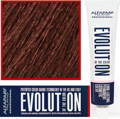 Alfaparf Evolution - wegańska farba do koloryzacji włosów, 60ml 7,4 | Średni Miedziany Blond