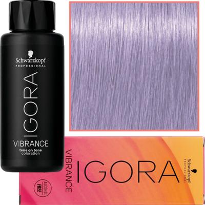 Schwarzkopf Professional Igora Vibrance – półtrwała farba do włosów bez amoniaku, 60ml 9,5-9 | Fioletowy
