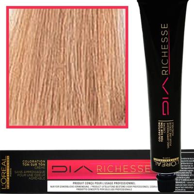 Loreal Dia Richesse - farba do włosów bez amoniaku, 50ml 9.13 Bardzo Jasny Blond Popielato-Złocisty