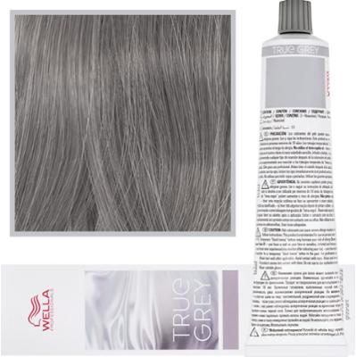 Wella True Grey - farba utleniająca do naturalnie siwych włosów, 60ml Shimmer Dark Graphite | Błyszczący Ciemny Toner Grafitowy