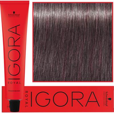 Schwarzkopf Professional Igora Royal - trwała farba do włosów o innowacyjnej formule, 60ml 8-19 | Jasny Blond Cendre Fioletowy