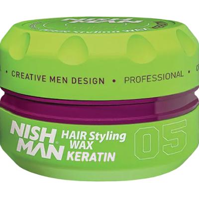Nishman Hair Wax 05 Keratin - keratynowa pomada do włosów, 150ml
