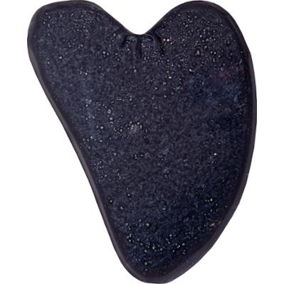 Kamień Gua Sha do masażu limfatycznego twarzy - różne kolory Czarny