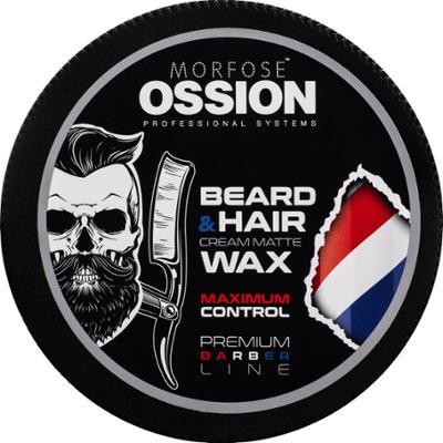 Morfose Ossion PB Beard & Hair Cream Matte Wax - matowy wosk do włosów i brody 175ml