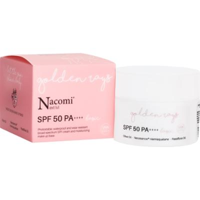 Nacomi Next Level Basic – nawilżający krem do twarzy SPF 50 UV, 50 ml