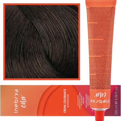 Inebrya Color - farba krem koloryzujący do włosów, 100ml 5/0 | Jasny Kasztanowy