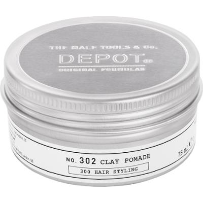 Depot NO. 302 Clay Pomade - kremowa pomada do włosów z glinką, 75ml