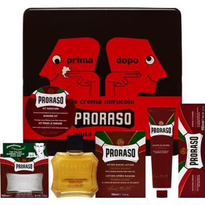 Proraso Red Nourishing Shaving Gift Box – zestaw do golenia, krem 100ml, lotion 100ml oraz mydło 150ml