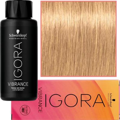 Schwarzkopf Professional Igora Vibrance – półtrwała farba do włosów bez amoniaku, 60ml 9,5-4 | Beżowy