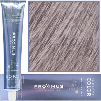 Proximus Supreme Color Nanotechnology – profesjonalna farba do włosów z kwasem hialuronowym, 100ml 9,12 | Bardzo Jasny Popielato Fioletowy Blond
