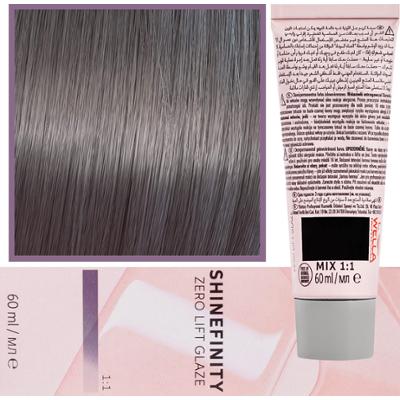 Wella Shinefinity Zero Lift Glaze - profesjonalna farba do włosów, 60ml 04/12 | Średni Popielaty Matowy Brąz