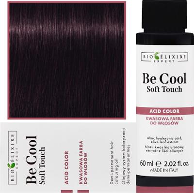Bioelixire Be Cool Soft Touch - wegańska farba do włosów o kwasowej formule, 60ml 4.73 | Średni Złoty Brązowy Kasztan