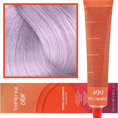 Inebrya Color - farba krem koloryzujący do włosów, 100ml 10/02 | Jasny Platynowy Fioletowy Pastelowy Blond