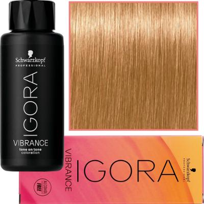 Schwarzkopf Professional Igora Vibrance – półtrwała farba do włosów bez amoniaku, 60ml 9-57 | Ekstra Jasny Blond Złoty Miedziany