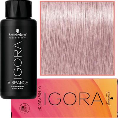 Schwarzkopf Professional Igora Vibrance – półtrwała farba do włosów bez amoniaku, 60ml 9,5-19 | Fioletowy Cendre