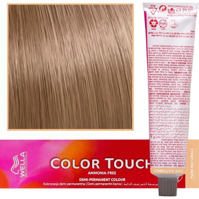 Wella Color Touch - profesjonalna farba do włosów bez amoniaku, 60 ml 8/05 Jasny Blond Naturalny Mahoniowy