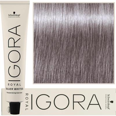 Schwarzkopf Professional Igora Silver Whites – farba tonująca do włosów siwych, 60ml Grey Lilac | Szary Fiolet