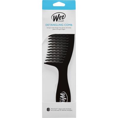 Wet Brush Detangling Comb Black E9245 - grzebień do rozplątywania włosów
