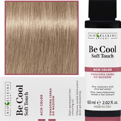 Bioelixire Be Cool Soft Touch - wegańska farba do włosów o kwasowej formule, 60ml 10.3 | Platynowy Złoty Blond