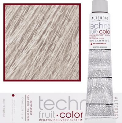 Alter Ego Technofruit Color - farba z keratyną do trwałej koloryzacji włosów, 100ml 11/21 | Super Jasny Blond Fioletowo Popielaty