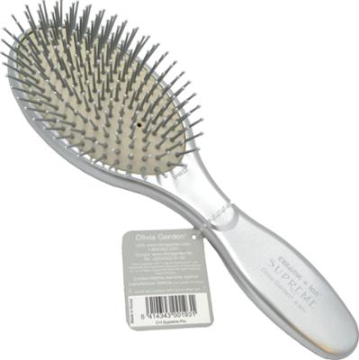 Olivia Garden Pro Supreme Silver srebrna szczotka z igłą do pielęgnacji