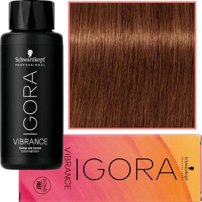 Schwarzkopf Professional Igora Vibrance – półtrwała farba do włosów bez amoniaku, 60ml 5-67 | Jasny Brąz Czekoladowo-Miedziany