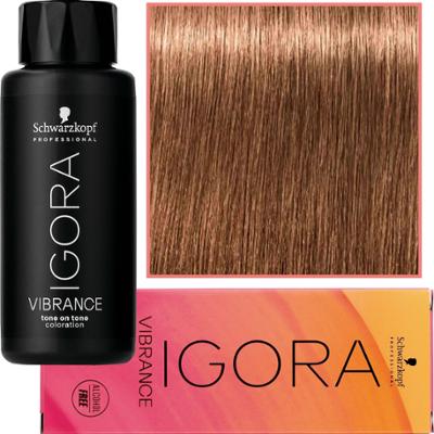 Schwarzkopf Professional Igora Vibrance – półtrwała farba do włosów bez amoniaku, 60ml 8-46 | Jasny Blond Beżowo-Czekoladowy