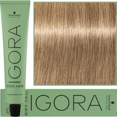 Schwarzkopf Professional Igora Zero Amm - profesjonalna farba do włosów bez amoniaku, 60ml 8-0  |  Jasny Blond Naturalny
