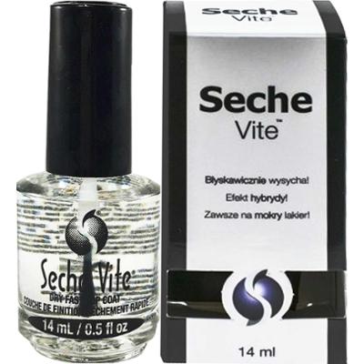 Seche VITE dry fast top coat - szybkoschnący utwardzacz do lakieru, 14ml