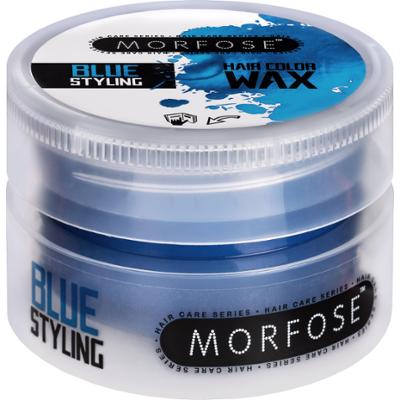 Morfose Hair Color Wax - koloryzujący wosk do włosów, mocny, matowe wykończenie, 100ml Blue | Niebieski