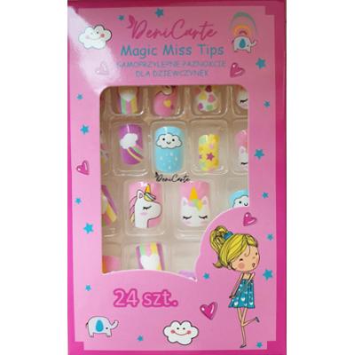 Deni Carte Tipsy Kids - tipsy przyklejane dla dzieci, różne wzory Jednorożce | Pastelowe-Kolorowe