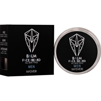 Masveri Face Beard Balm All Skin Types - balsam do brody i każdego typu skóry twarzy, 50ml
