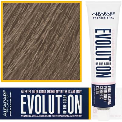 Alfaparf Evolution - wegańska farba do koloryzacji włosów, 60ml 8,13 | Jasny Popielaty Złocisty Blond