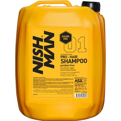 Nishman Pro Hair Paraben Free - delikatny szampon odżywczy, 5000ml