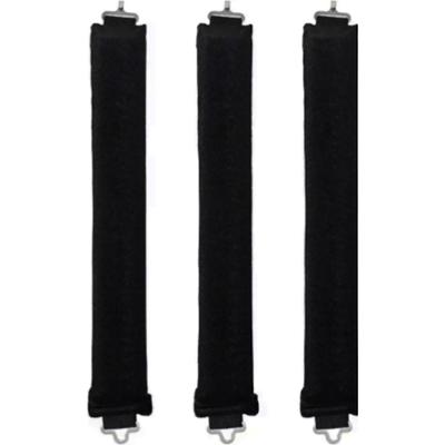 DeniCarte Wałki do kręcenia włosów, papiloty do loków i fal, czarne, 3szt