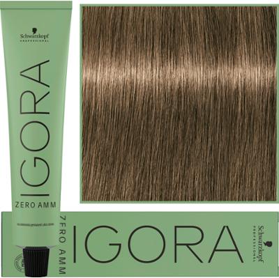 Schwarzkopf Professional Igora Zero Amm - profesjonalna farba do włosów bez amoniaku, 60ml 6-0  |  Ciemny Blond Naturalny