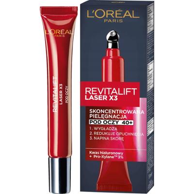 Loreal Revitalift Laser x3 - ujędrniający krem pod oczy z retinolem, 15ml