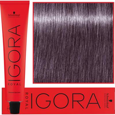 Schwarzkopf Professional Igora Royal - trwała farba do włosów o innowacyjnej formule, 60ml 6-29 | Ciemny Blond Popielato Fioletowy