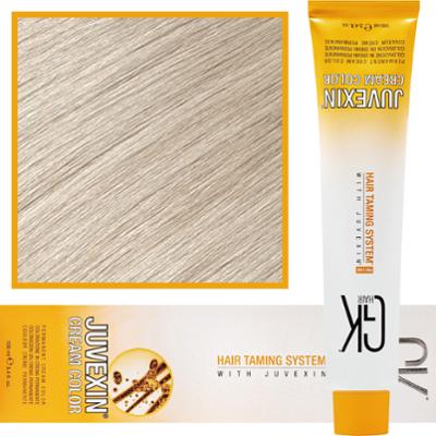GK Hair Juvexin - farba do koloryzacji włosów z keratyną, 100ml 10,1 | Platynowy Popielaty Blond